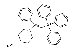 triphenyl[2-phenyl-2-piperidinovinyl]phosphonium bromide Structure