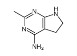 1H-Pyrrolo[2,3-d]pyrimidin-4-amine, 5,6-dihydro-2-methyl- (9CI)结构式