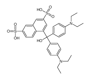 1-[Bis[4-(diethylamino)phenyl]hydroxymethyl]-3,6-naphthalenedisulfonic acid Structure