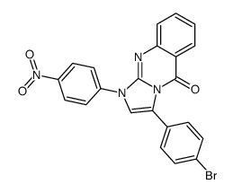 3-(4-bromophenyl)-1-(4-nitrophenyl)imidazo[2,1-b]quinazolin-5-one结构式