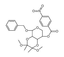 Benzyl 2,3-O-[(1S,2S)-1,2-Dimethoxy-1,2-dimethyl-1,2-ethanediyl]-4-nitrobenzoyl-α-L-xylopyranoside picture