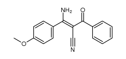 3-amino-2-benzoyl-3-(4-methoxyphenyl)acrylonitrile Structure