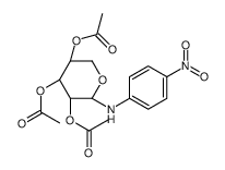 2,3,4-Tri-O-acetyl-N-(4-nitrophenyl)-D-ribopyranosylamine结构式