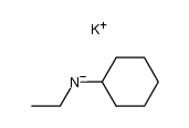 potassium cyclohexyl(ethyl)amide Structure