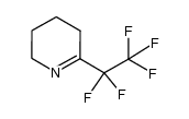 2-(pentafluoroethyl)-2,3,4,5-tetrahydropyridine Structure