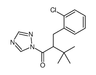 2-[(2-chlorophenyl)methyl]-3,3-dimethyl-1-(1,2,4-triazol-1-yl)butan-1-one Structure