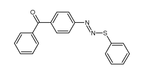 phenyl(4-((phenylthio)diazenyl)phenyl)methanone Structure