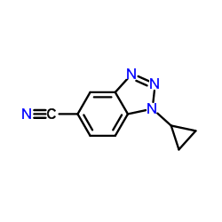 1-Cyclopropyl-1H-benzotriazole-5-carbonitrile Structure