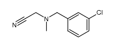 N-(3-chloro-benzyl)-N-methyl-glycine nitrile Structure