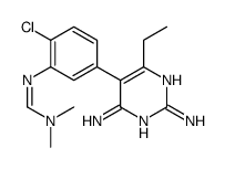 N'-[2-chloro-5-(2,4-diamino-6-ethylpyrimidin-5-yl)phenyl]-N,N-dimethylmethanimidamide Structure