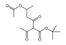 tert-butyl 2-acetyl-5-acetyloxy-3-oxohexanoate结构式