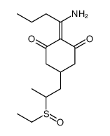 2-(1-aminobutylidene)-5-(2-ethylsulfinylpropyl)cyclohexane-1,3-dione Structure