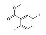 Methyl-6-fluoro-3-iodo-2-methylbenzolate结构式