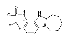 1,1,1-trifluoro-N-(5,6,7,8,9,10-hexahydrocyclohepta[b]indol-4-yl)methanesulfonamide Structure