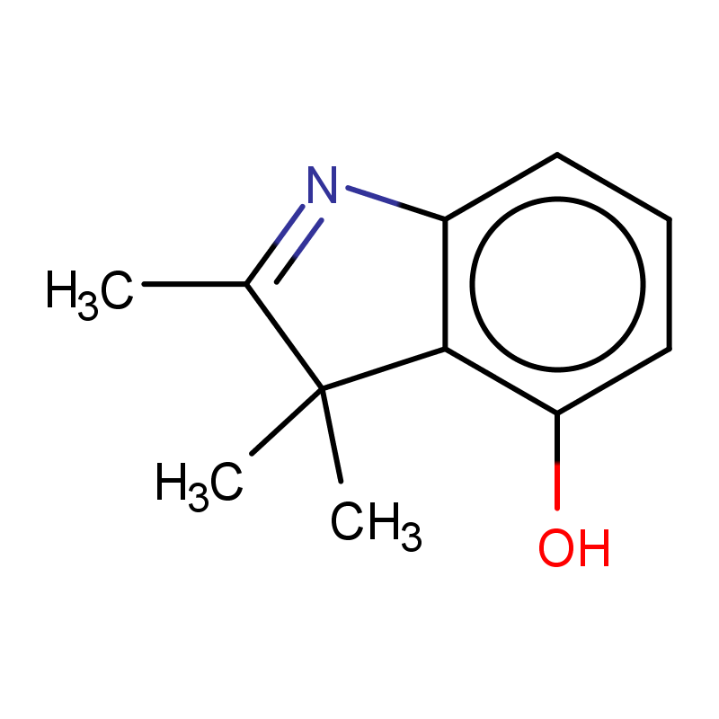 2,3,3-trimethylindol-4-ol Structure