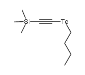 ((butyltellanyl)ethynyl)trimethylsilane Structure