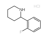 2-(2-氟苯基)哌啶盐酸盐结构式