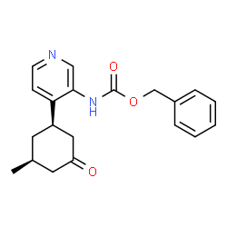 (4-((1R,3S)-3-甲基-5-氧代环己基)吡啶-3-基)氨基甲酸叔丁酯结构式