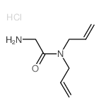 N,N-Diallyl-2-aminoacetamide hydrochloride结构式