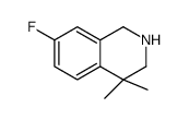 7-fluoro-4,4-dimethyl-1,2,3,4-tetrahydroisoquinoline结构式