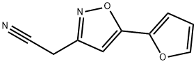 2-(5-(Furan-2-yl)isoxazol-3-yl)acetonitrile structure