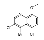 4-bromo-3,5-dichloro-8-methoxyquinoline structure