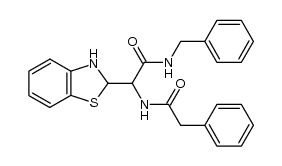 N-benzyl-2-(2,3-dihydrobenzo[d]thiazol-2-yl)-2-(2-phenylacetamido)acetamide Structure