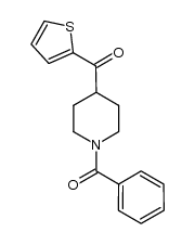 1-benzoyl-4-(thien-2-yl)carbonylpiperidine Structure