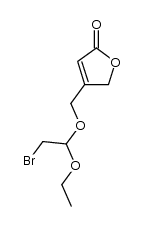 4-(2-bromo-1-ethoxy)ethoxymethyl-furan-2(5H)one Structure