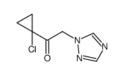 1-(1-chlorocyclopropyl)-2-(1,2,4-triazol-1-yl)ethanone Structure