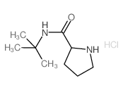 N-(tert-Butyl)-2-pyrrolidinecarboxamide hydrochloride结构式