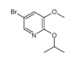 5-bromo-2-isopropoxy-3-methoxypyridine Structure