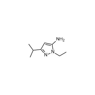 1-Ethyl-3-isopropyl-1h-pyrazol-5-amine Structure