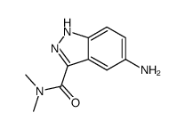 5-amino-N,N-dimethyl-1H-indazole-3-carboxamide Structure