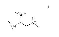 {2-(trimethylgermyl)-2-(trimethylsilyl)ethyl}trimethylammonium iodide Structure