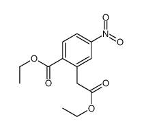 2-(2-乙氧基-2-氧代乙基)-4-硝基苯甲酸乙酯结构式