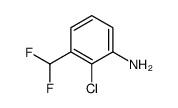 2-氯-3-(二氟甲基)苯胺结构式
