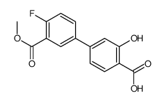 4-(4-fluoro-3-methoxycarbonylphenyl)-2-hydroxybenzoic acid结构式