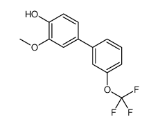 2-methoxy-4-[3-(trifluoromethoxy)phenyl]phenol结构式