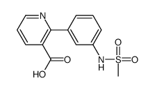 2-[3-(methanesulfonamido)phenyl]pyridine-3-carboxylic acid结构式