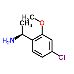 (1S)-1-(4-Chloro-2-methoxyphenyl)ethanamine结构式