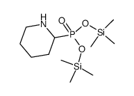 bis(trimethylsilyl) 2-piperidylphosphonate结构式