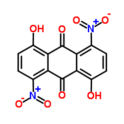 1,5-Dinitro-4,8-dihydroxyanthraquinone structure