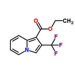 2-(TRIFLUOROMETHYL)INDOLIZINE-1-CARBOXYLIC ACID ETHYL ESTER structure