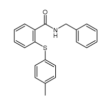 N-benzyl-2-(p-tolylthio)benzamide Structure