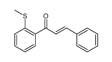 (E)-1-(2-(methylthio)phenyl)-3-phenylprop-2-en-1-one结构式