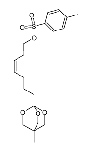 1-(7-tosyloxyhept-4Z-enyl)-4-methyl-2,6,7-trioxabicyclo(2.2.2)octane结构式