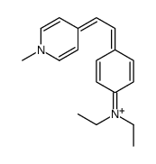 N,N-diethyl-4-[2-(1-methylpyridin-1-ium-4-yl)ethenyl]aniline结构式