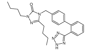 2,5-dibutyl-4-[[4-[2-(2H-tetrazol-5-yl)phenyl]phenyl]methyl]-1,2,4-triazol-3-one Structure