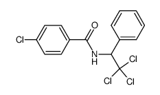 4-chloro-N-(2,2,2-trichloro-1-phenylethyl)benzamide Structure